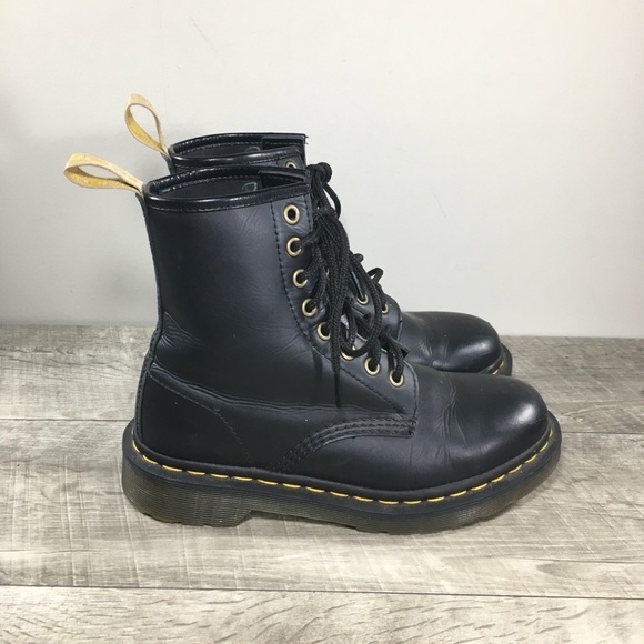 Dr Doc Docs Martens 14045 Vegan Felix Womens Combat Lace Up Boots Size UK 5 US 7 - Picture 1 of 11